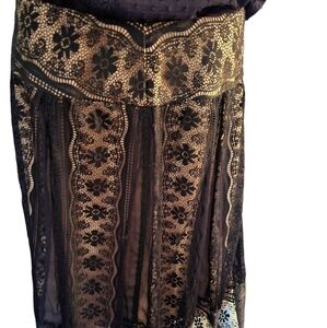 Romantic Goth Lace Skirt Black 12